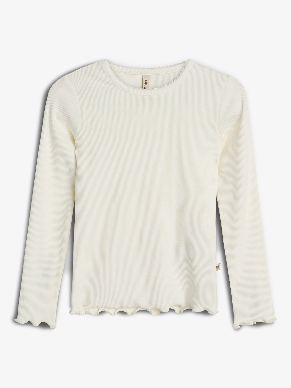 Modal-Ripp Langarm-T-Shirt - Tween - Off White | 100444 Fiona