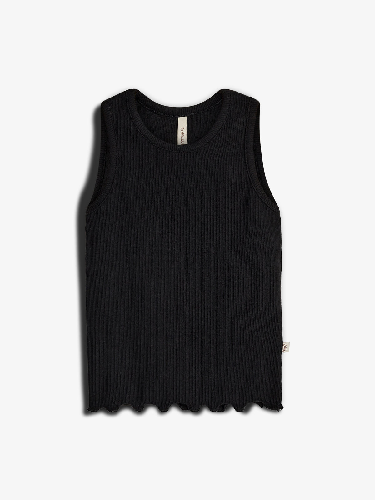 Modal-Ripp Ärmelloses Top - Tween - Black | 100450 Fiona