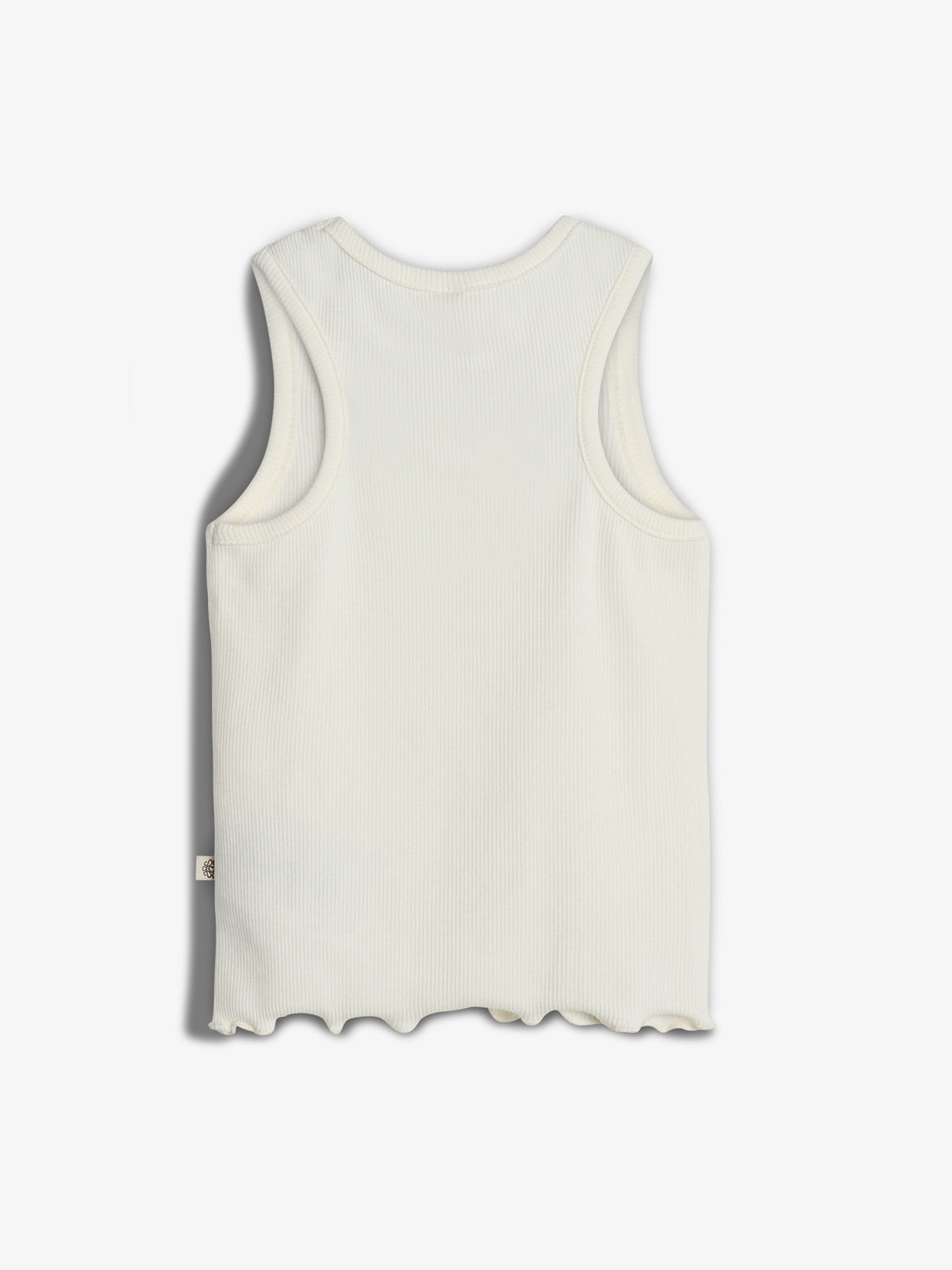 Modal-Ripp Ärmelloses Top - Tween - Off White | 100452 Fiona