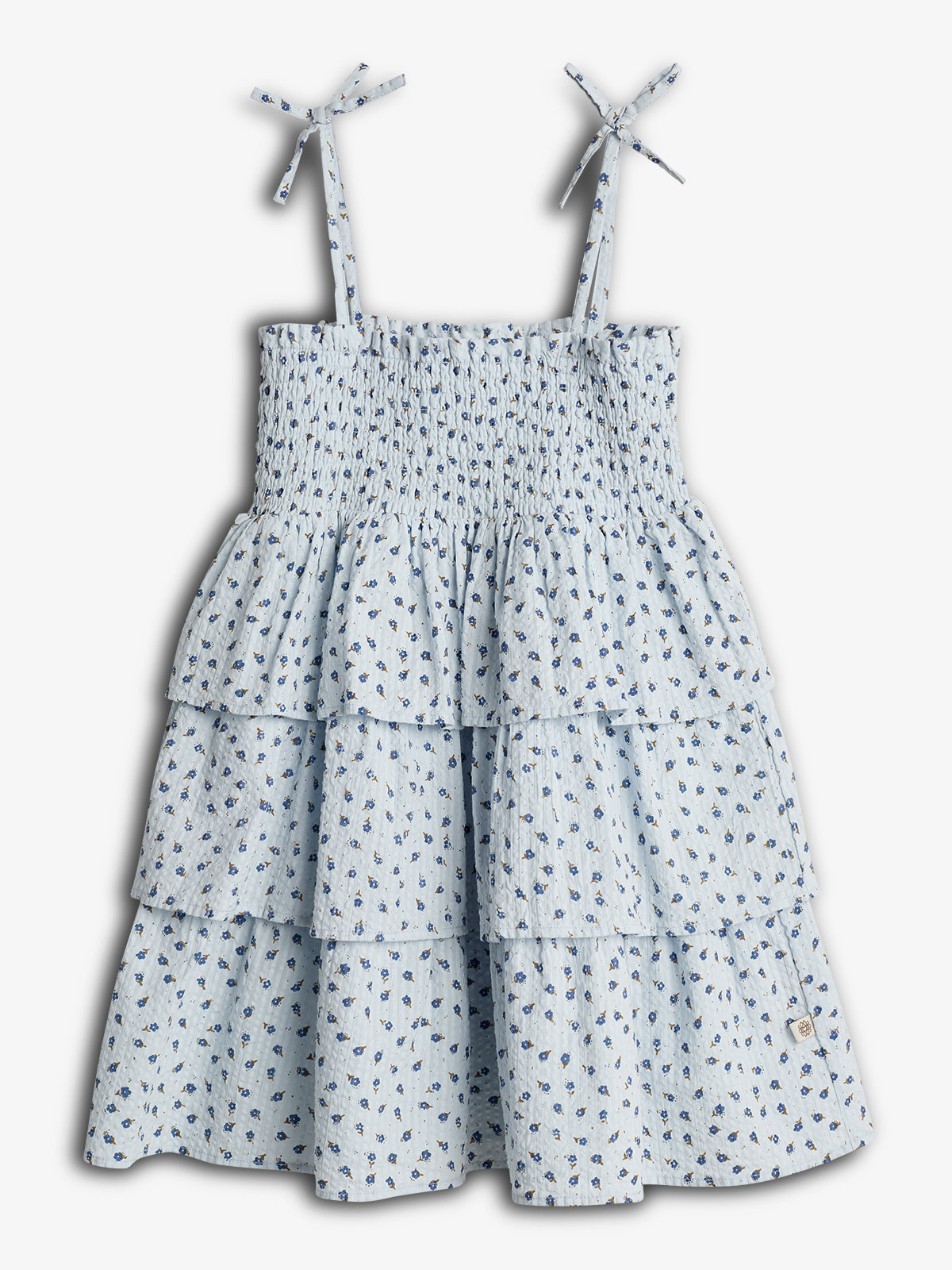 Blumenmuster Rüschenkleid - Tween - Blue Flower | 100431 Annie