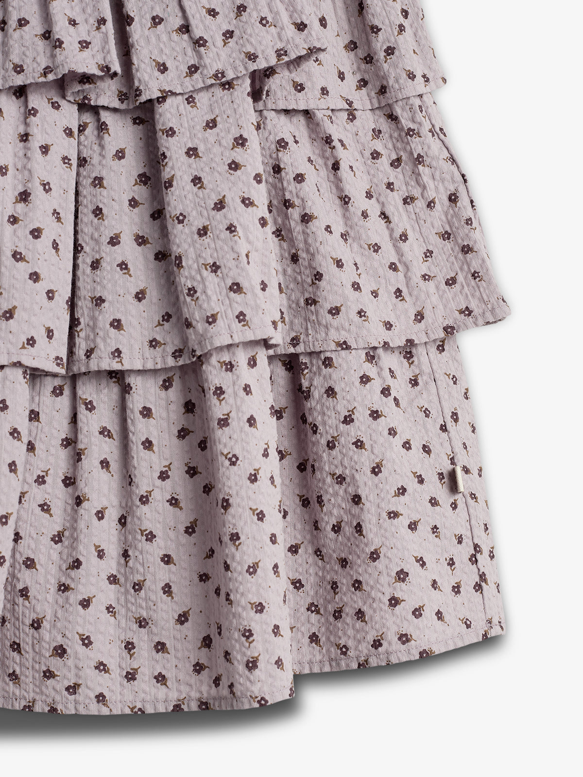 Blumenmuster Rüschenkleid - Tween - Purple Flower | 100432 Annie