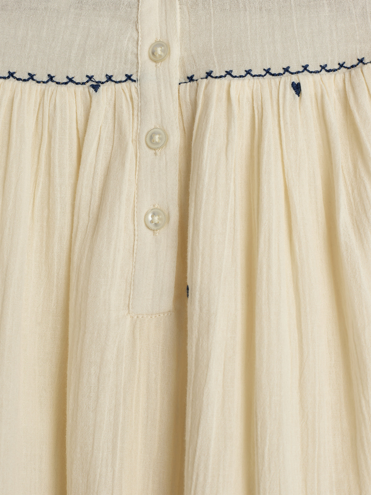 Kleid mit Kontraststickerei - Tween - Off White | 100481 Harper