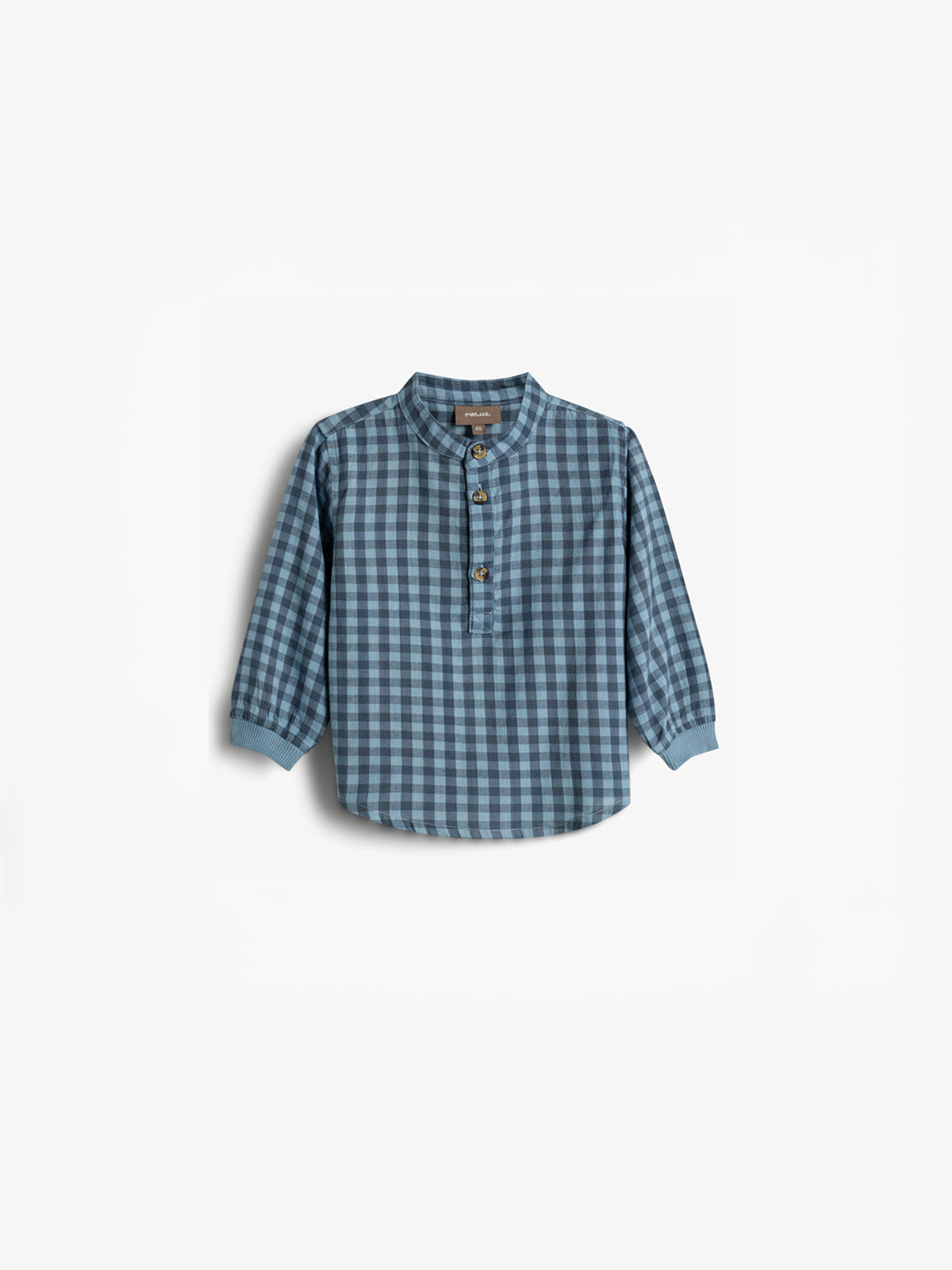 Gingham Baumwollhemd - Little - Blue