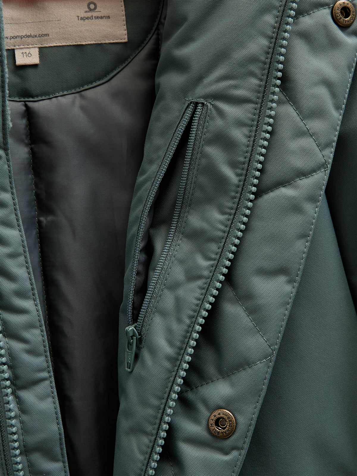 Schneeanzug mit einem Reißverschluss - All - Dusty Dark Green | 100523 Calgary