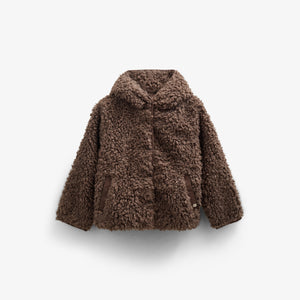 Kapuzenjacke aus Kunstpelz - Tween - Chocolate | 100549 Ellie