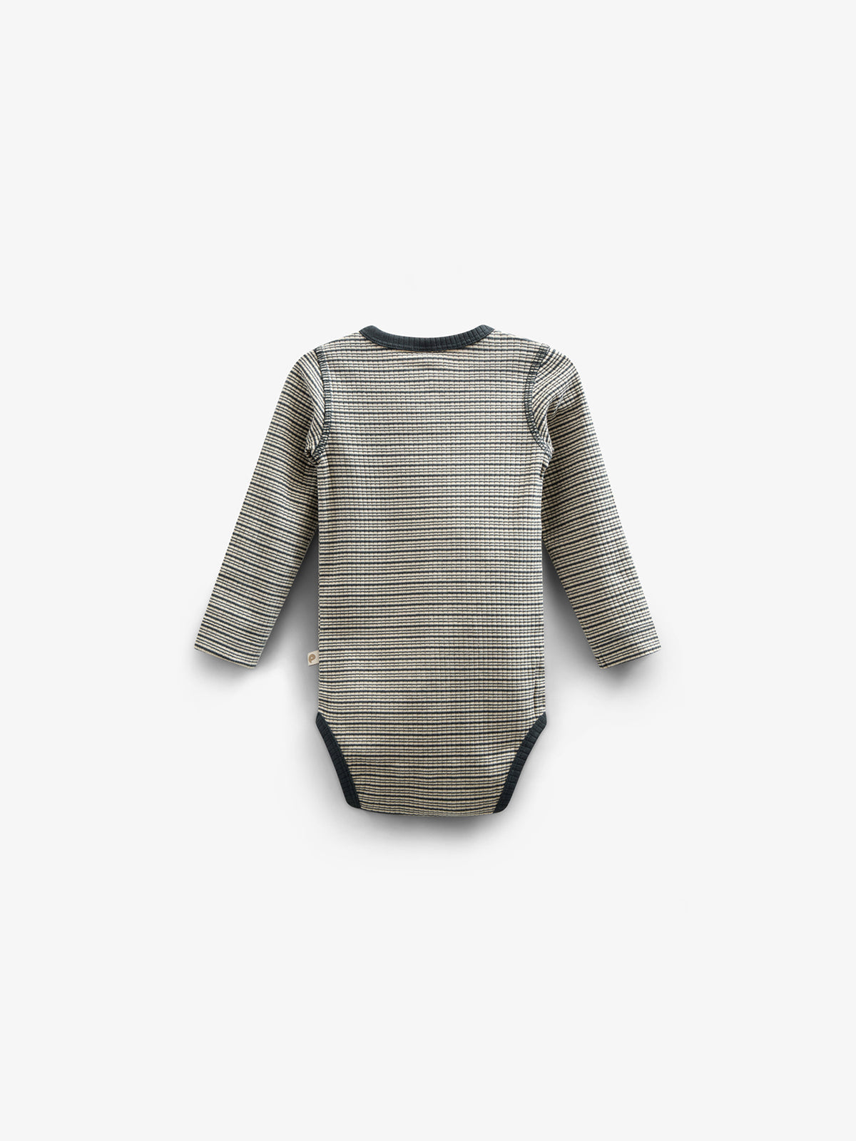 Langärmeliger Baumwoll-Ripp-Body - Kids - Forest Green Stripe | 100558 Manson