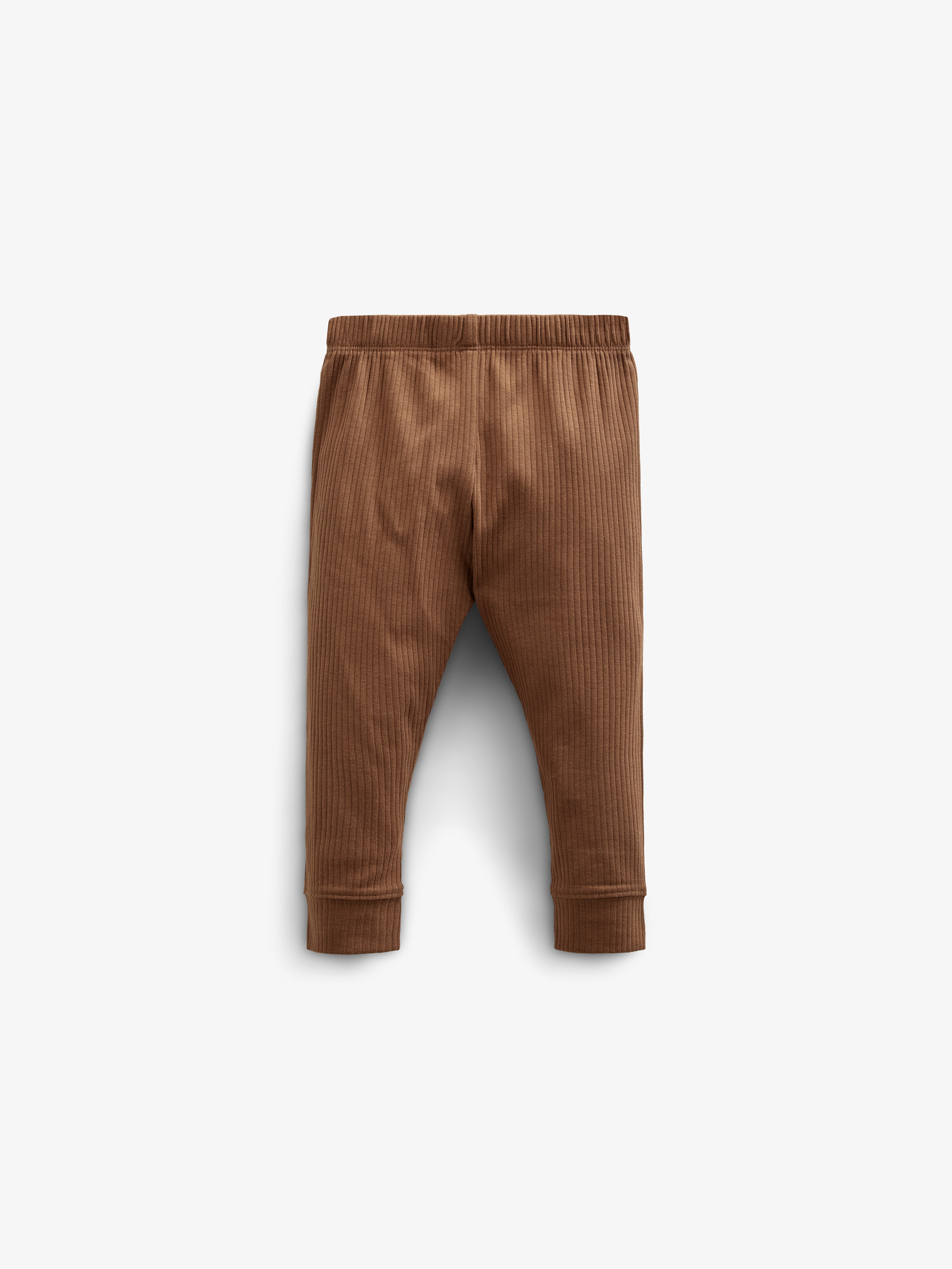 Baumwoll-Ripphose - Kids - Coffee | 100573 Manson