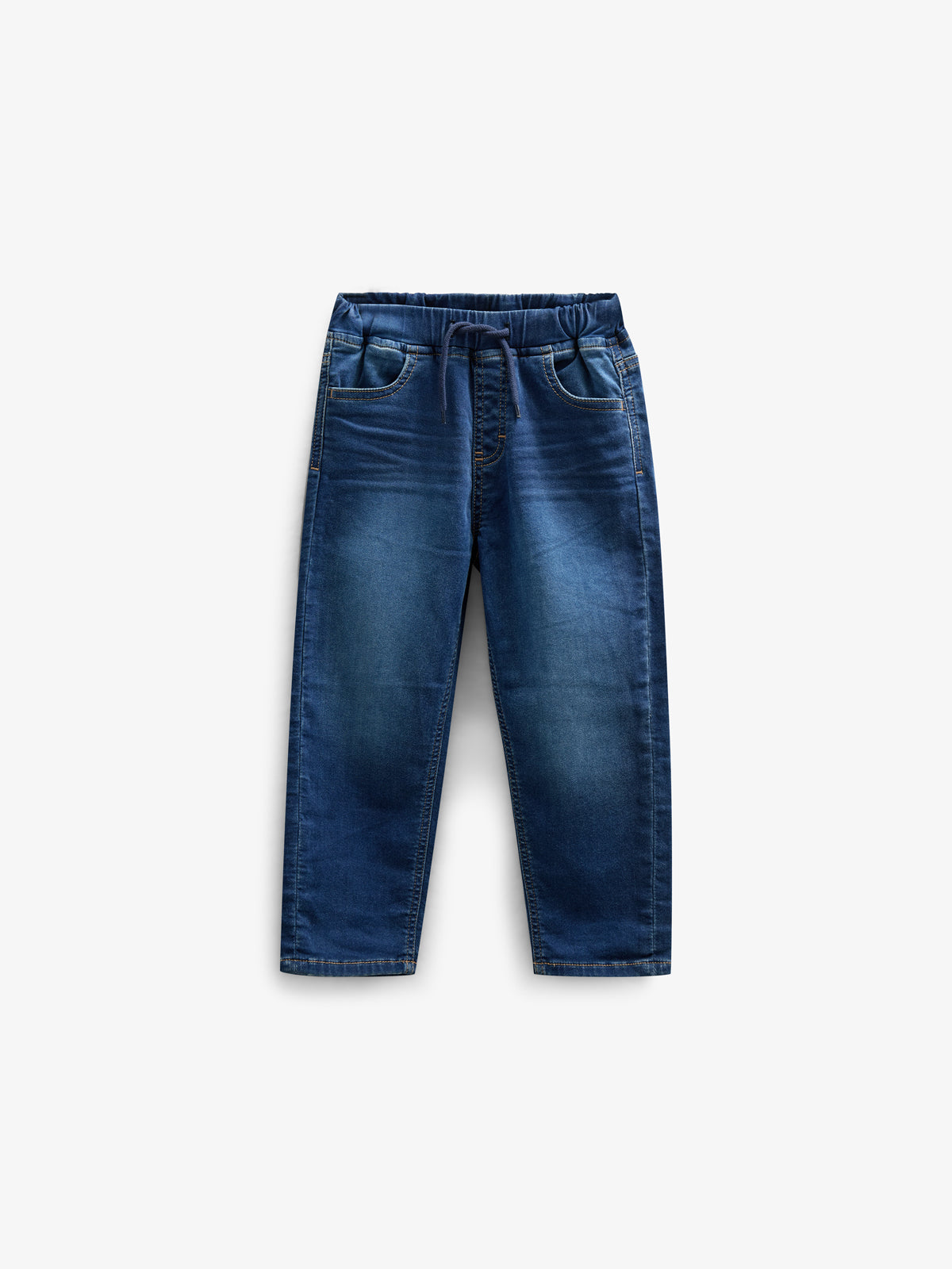 Sweat-Denim Pull-on Jeans - All - Blue Denim | 100656 Ancher