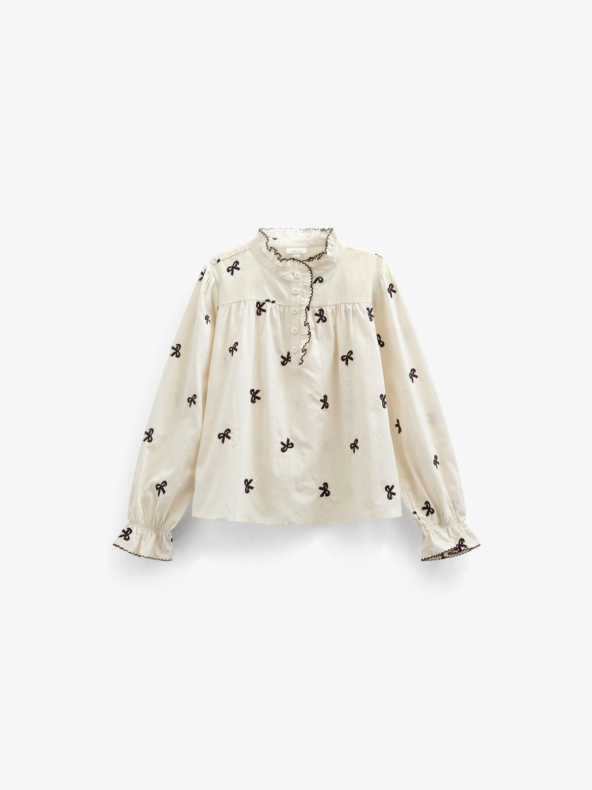 Popeline-Bluse mit Stickerei - Tween - Off White | 100674 Adison