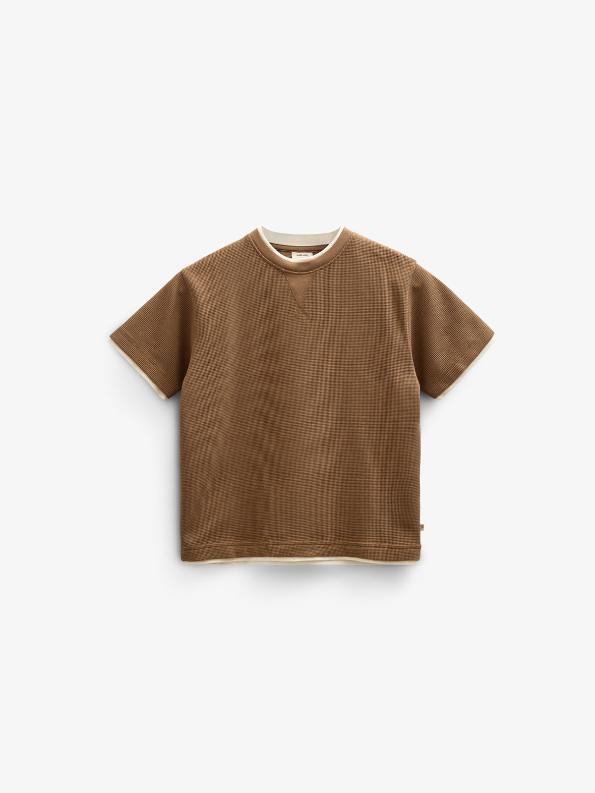 Texturiertes T-Shirt - Tween - Coffee | 100712 Malthe