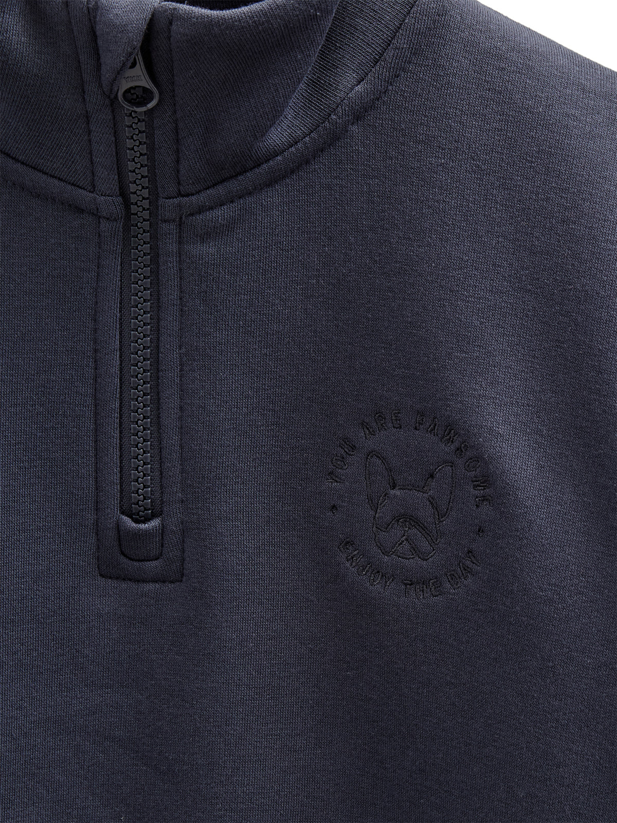 Sweatshirt mit halbem Reißverschluss - Tween - Navy | 100807 Tristan