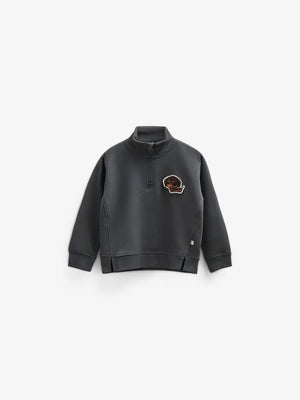 Sweatshirt mit halbem Reißverschluss - Kids - Forest Green | 100810 Tristan