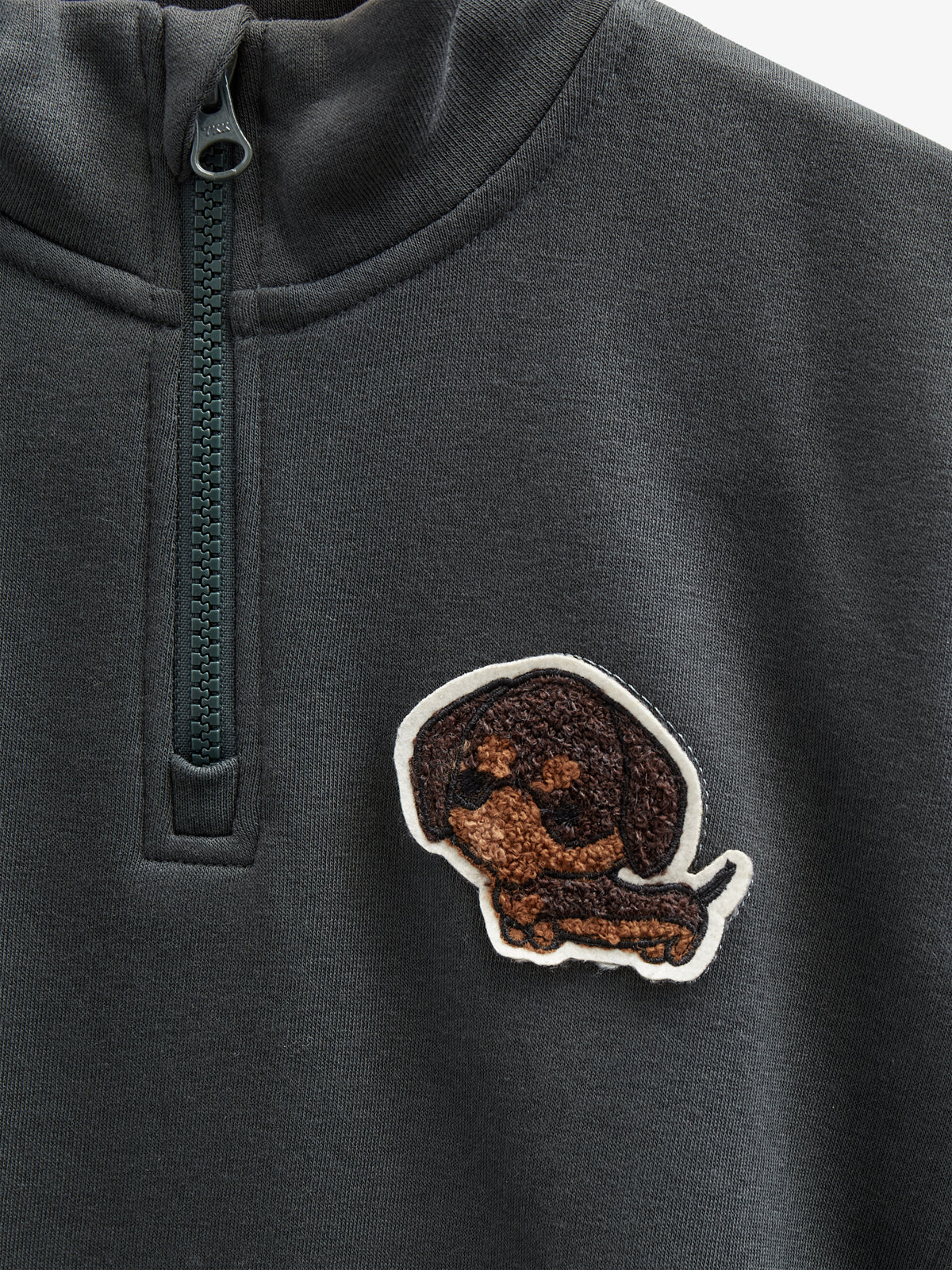 Sweatshirt mit halbem Reißverschluss - Kids - Forest Green | 100810 Tristan