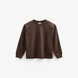 Übergroßes Heavyweight Langarm-T-Shirt - Tween - Chocolate | 100852 August
