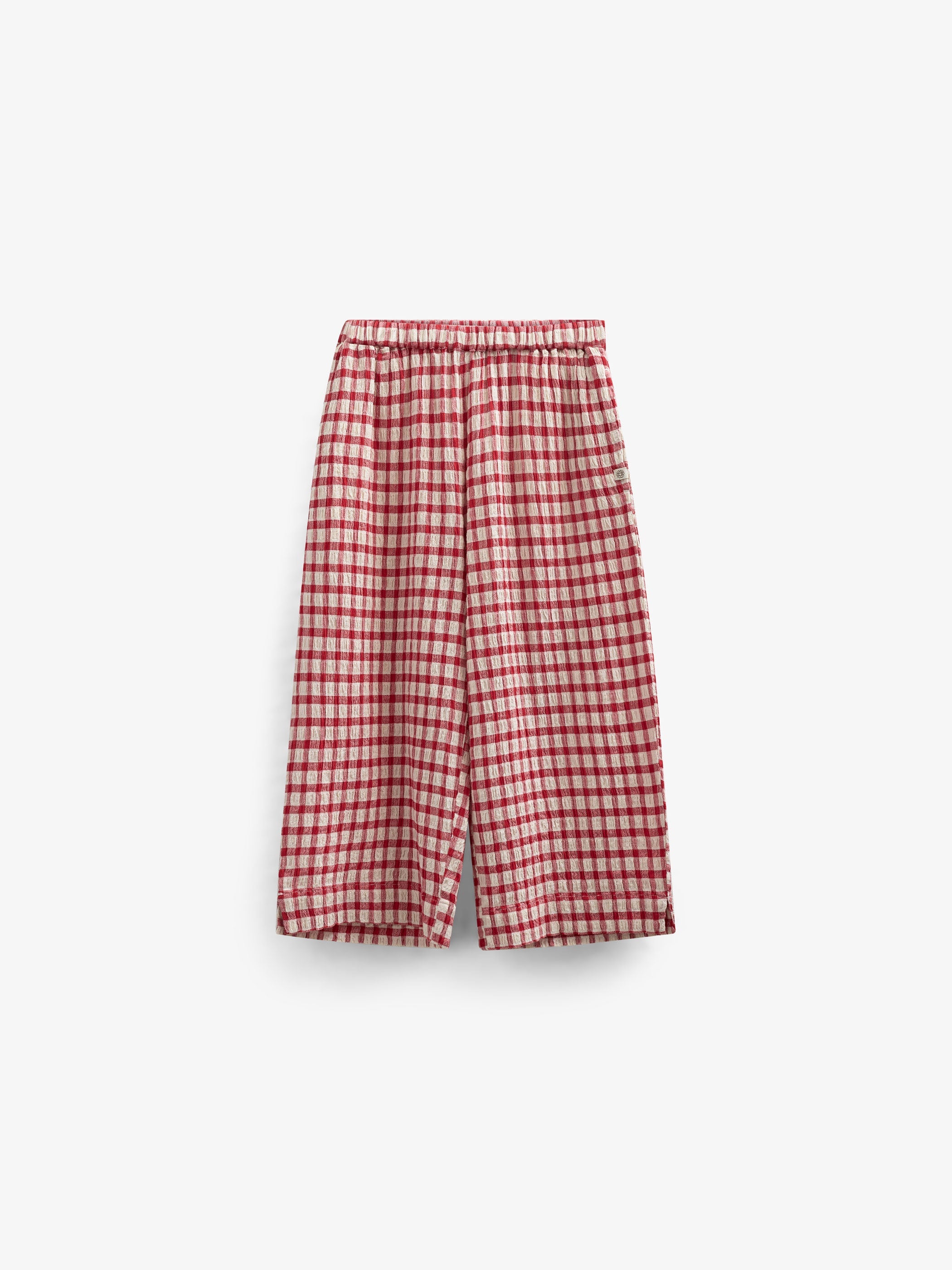 Karierte Baumwollhose - Kids - Cherry Red | 100906 Bonnie