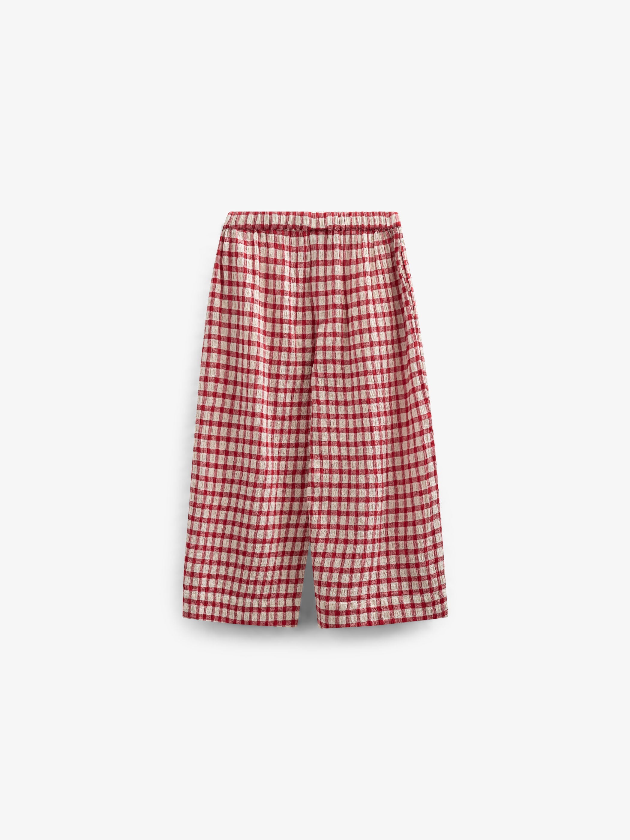 Karierte Baumwollhose - Kids - Cherry Red | 100906 Bonnie