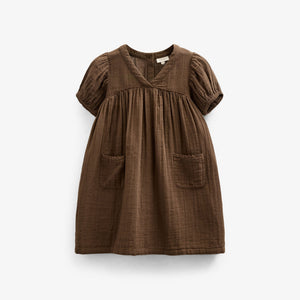 Gaze Kleid - Kids - Dark Brown | 100913 Jasmine