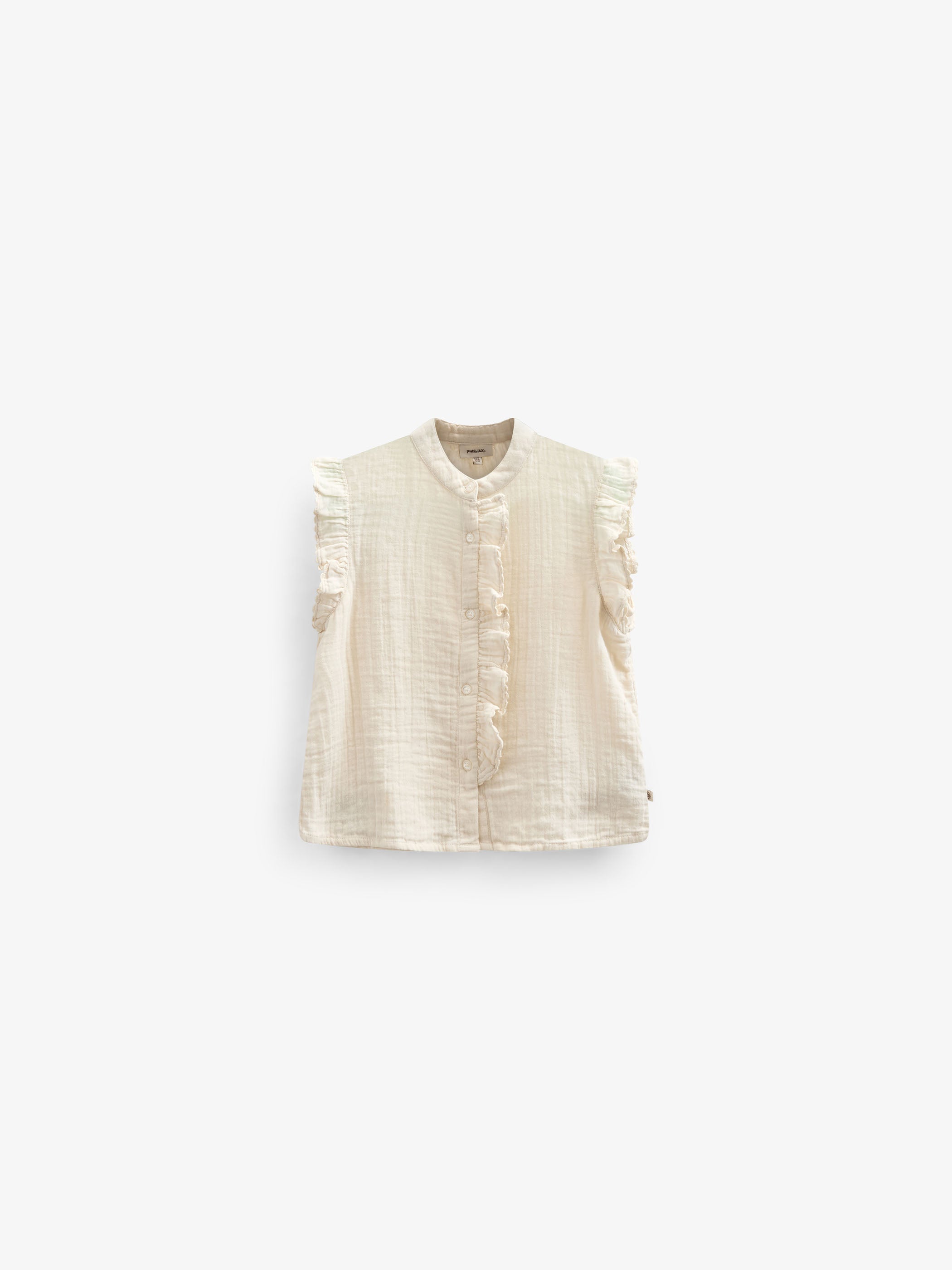 Ärmelloses Top aus Gaze - Tween - Off White | 100931 Jasmine