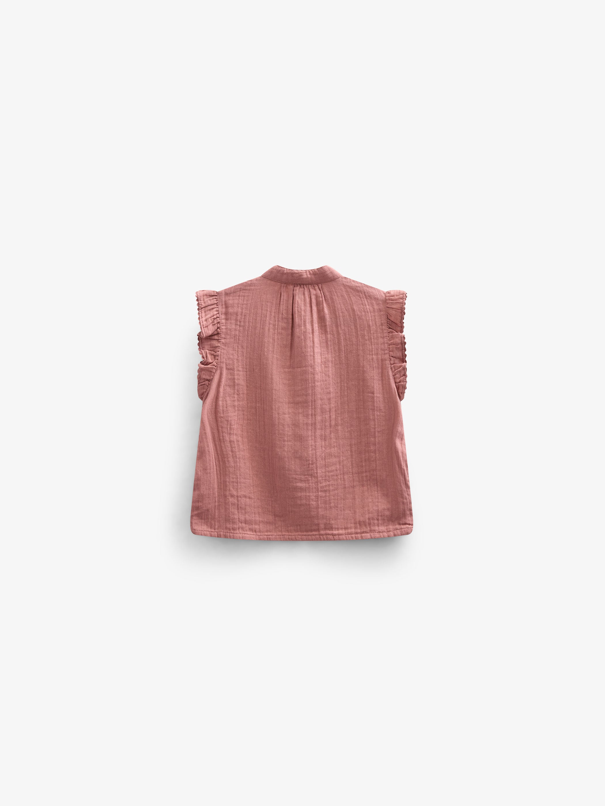 Ärmelloses Top aus Gaze - Kids - Old Rose | 100932 Jasmine