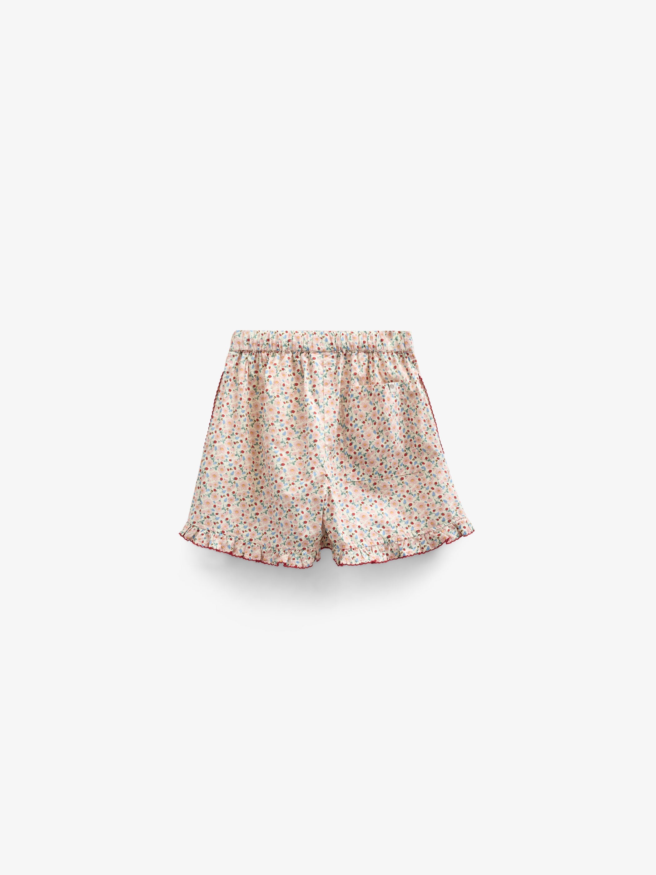 Blumenbedruckte Poplinshorts - Tween - Rose | 100957 Poppy