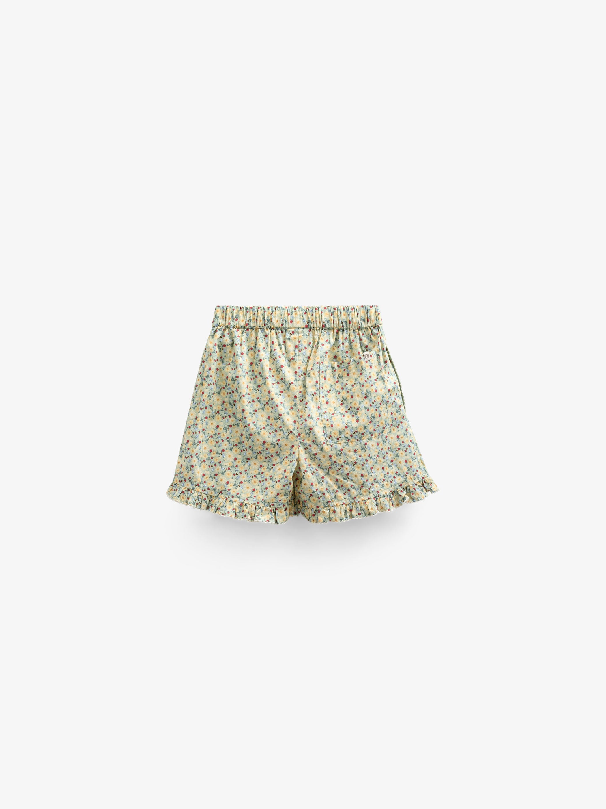 Blumenbedruckte Poplin-Shorts - Kids - Green | 100958 Poppy