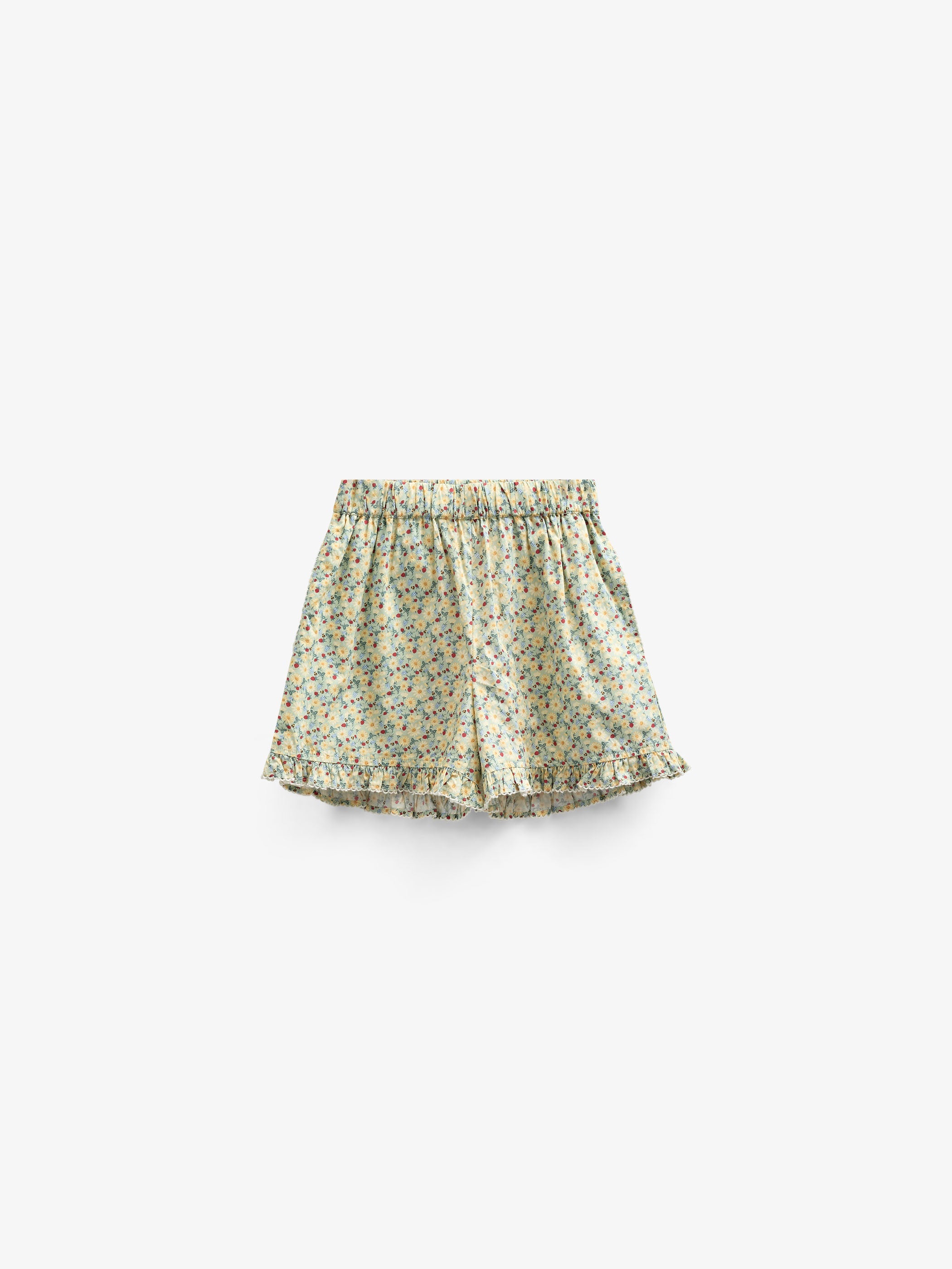 Blumenbedruckte Poplinshorts - Tween - Green | 100959 Poppy