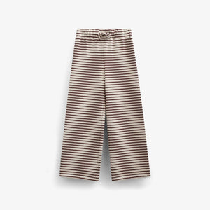 Gestreifte Wide-Leg Jersey Hose - Tween - Brown | 100997 Emmie