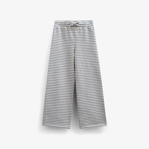 Gestreifte Jersey-Hose mit weitem Bein - Tween - Blue | 100998 Emmie