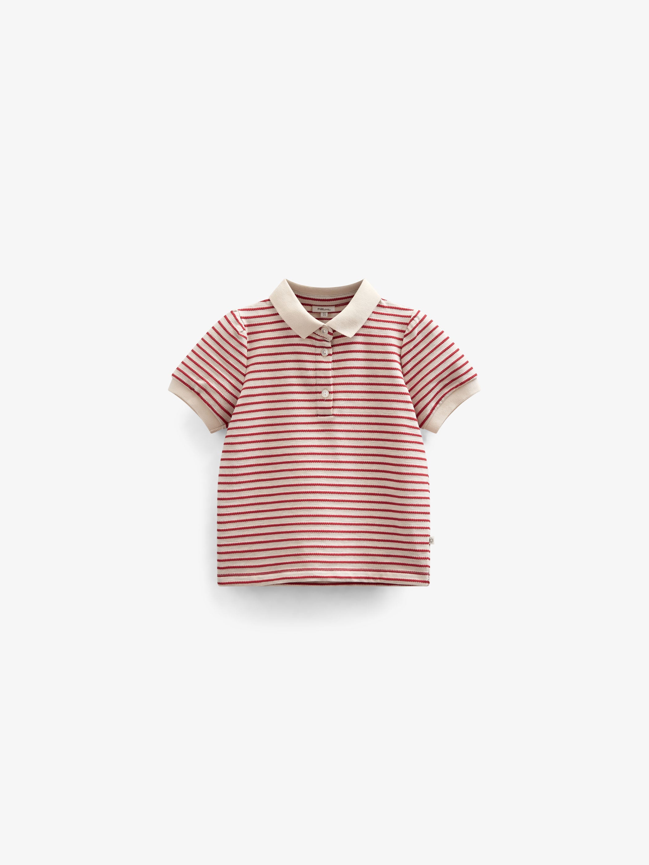 Gestreiftes Jersey-Poloshirt - Kids - Cherry Red | 101002 Emmie