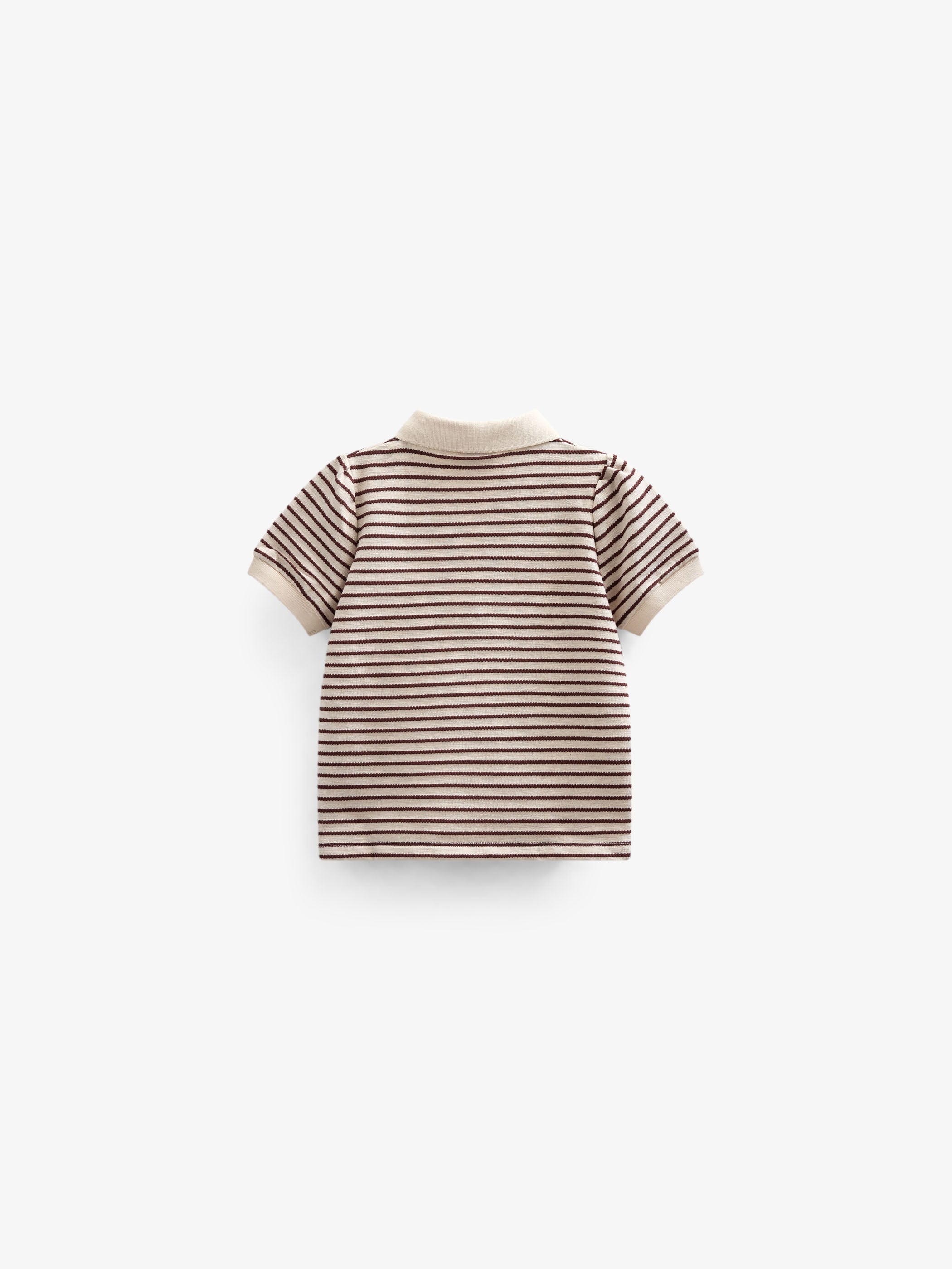 Gestreiftes Jersey-Poloshirt - Kids - Brown | 101004 Emmie