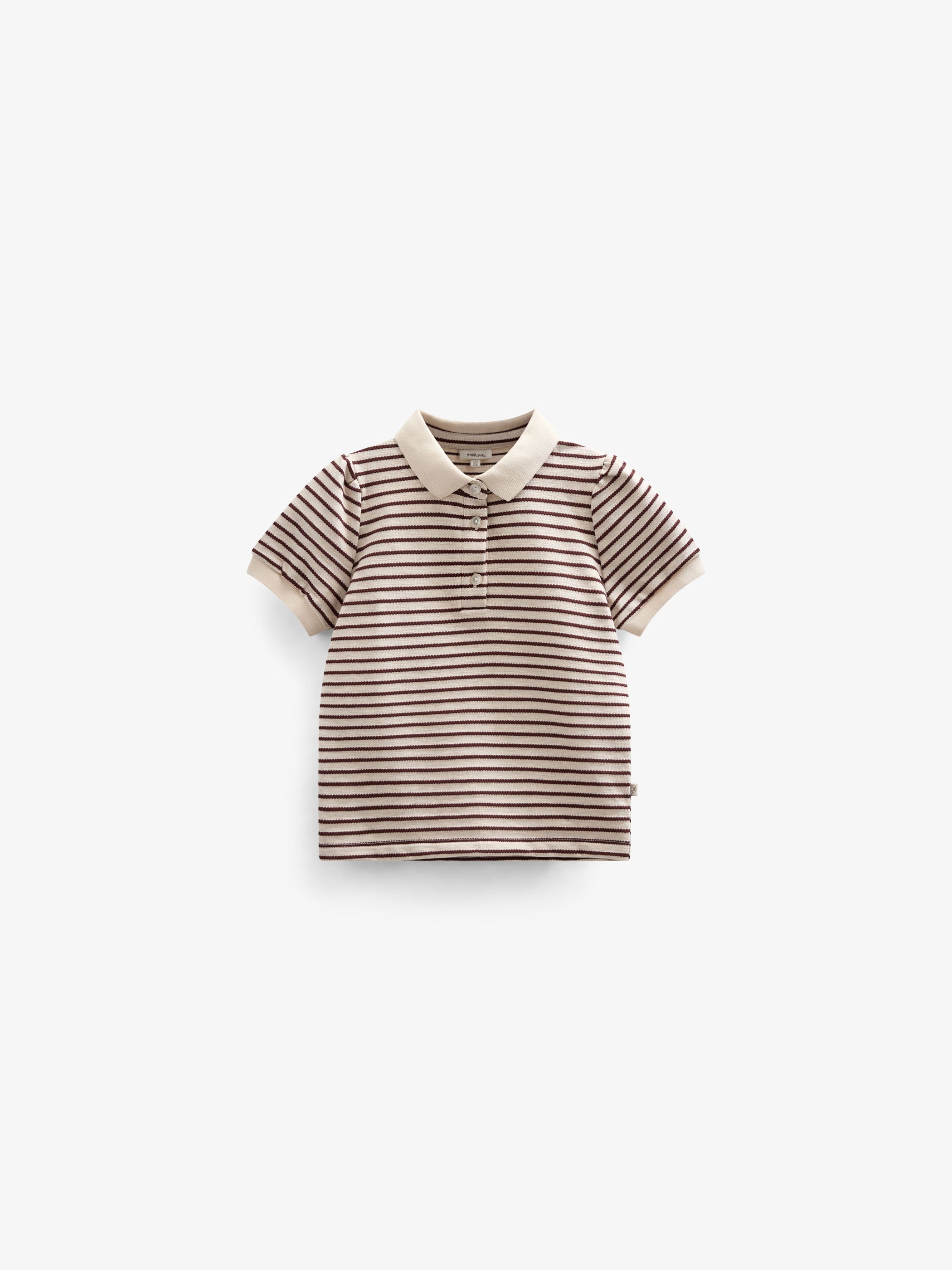 Gestreiftes Jersey-Poloshirt - Tween - Brown | 101005 Emmie