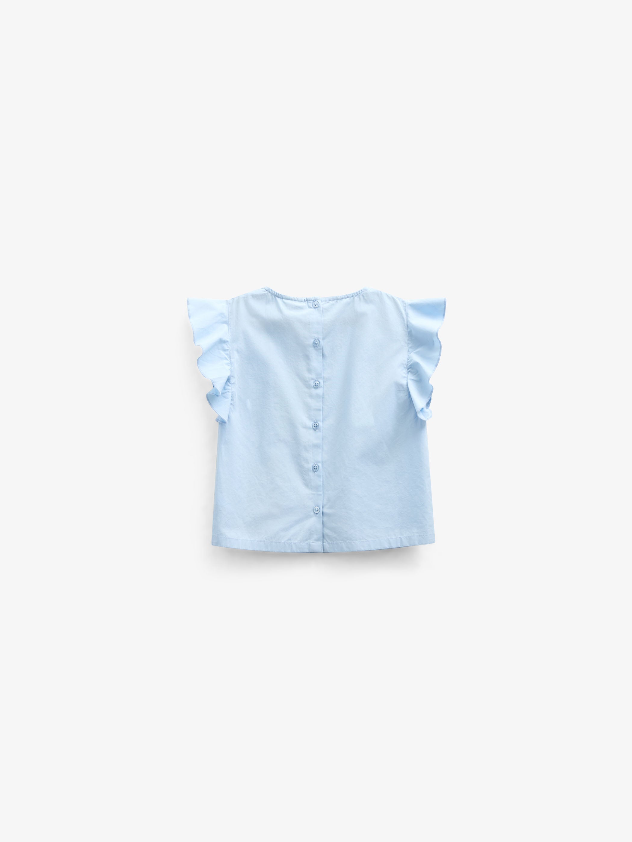 Popelinebluse mit Stickerei - Tween - Powder Blue | 101073 Barbara