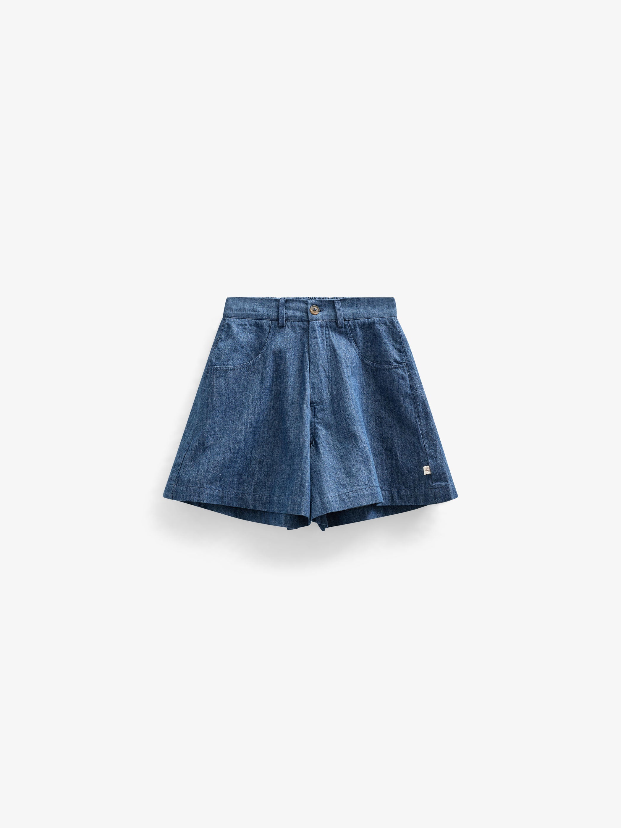Ausgestellte leichte Denim-Shorts - Kids - Blue Denim | 101053 Isabella