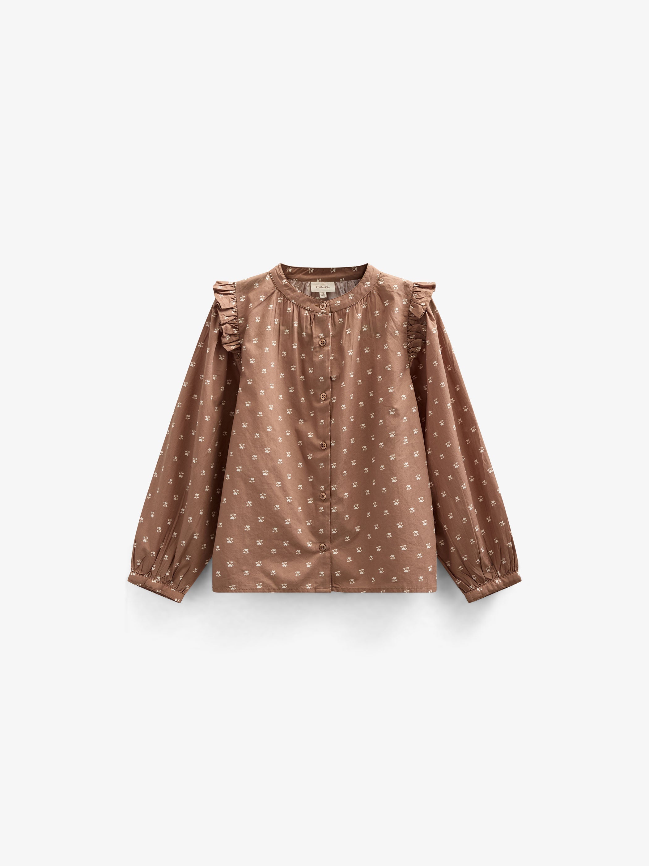 Bedruckte Popeline-Hemdbluse - Kids - Coconut | 101057 Camilla