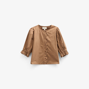 Popelinebluse mit Muschelkante - Kids - Coconut | 101046 Joy