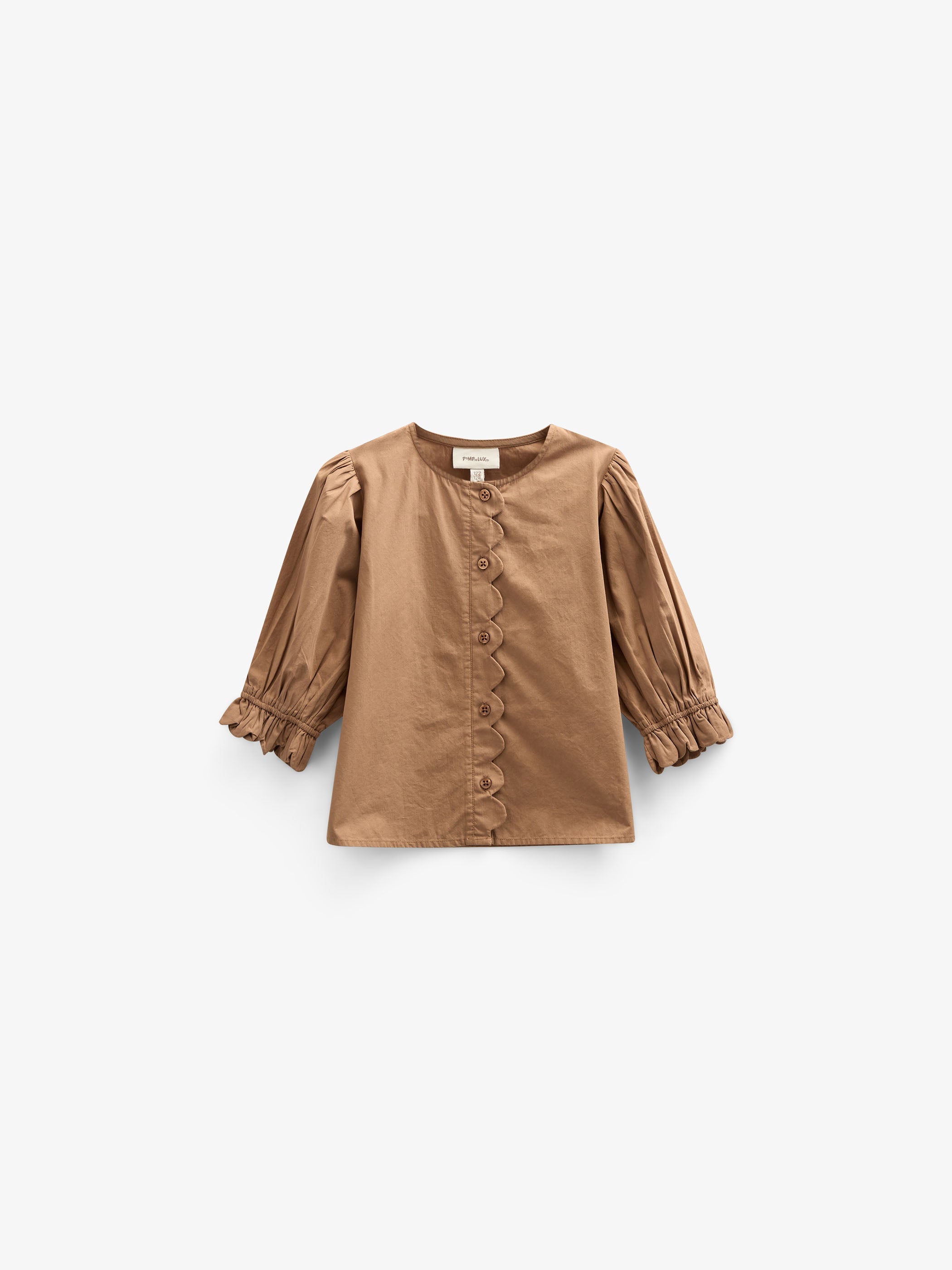 Popelinebluse mit Muschelkante - Tween - Coconut | 101077 Joy