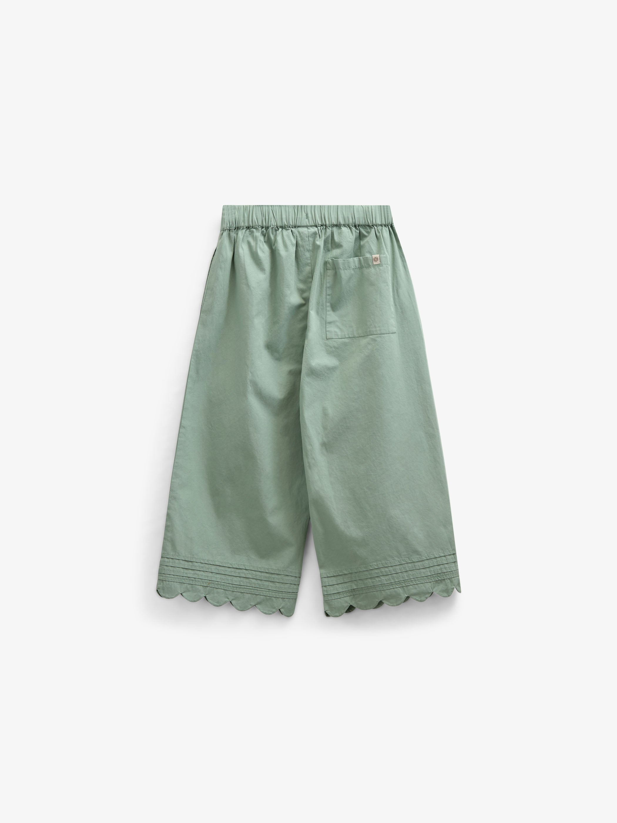 Popelinehose mit Muschelkante - Tween - Dusty Green | 101080 Joy