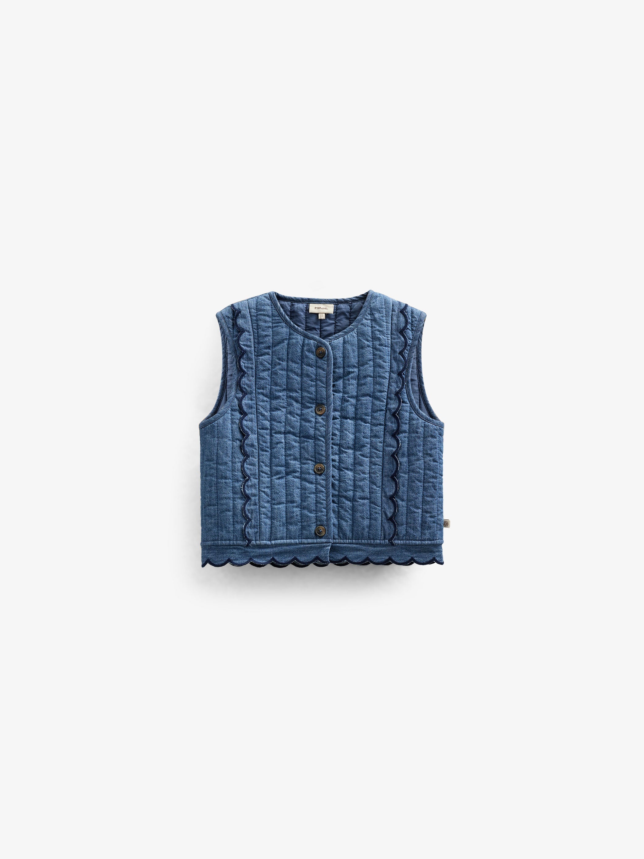 Gesteppte Denimweste - Tween - Blue Denim | 101083 Isabella
