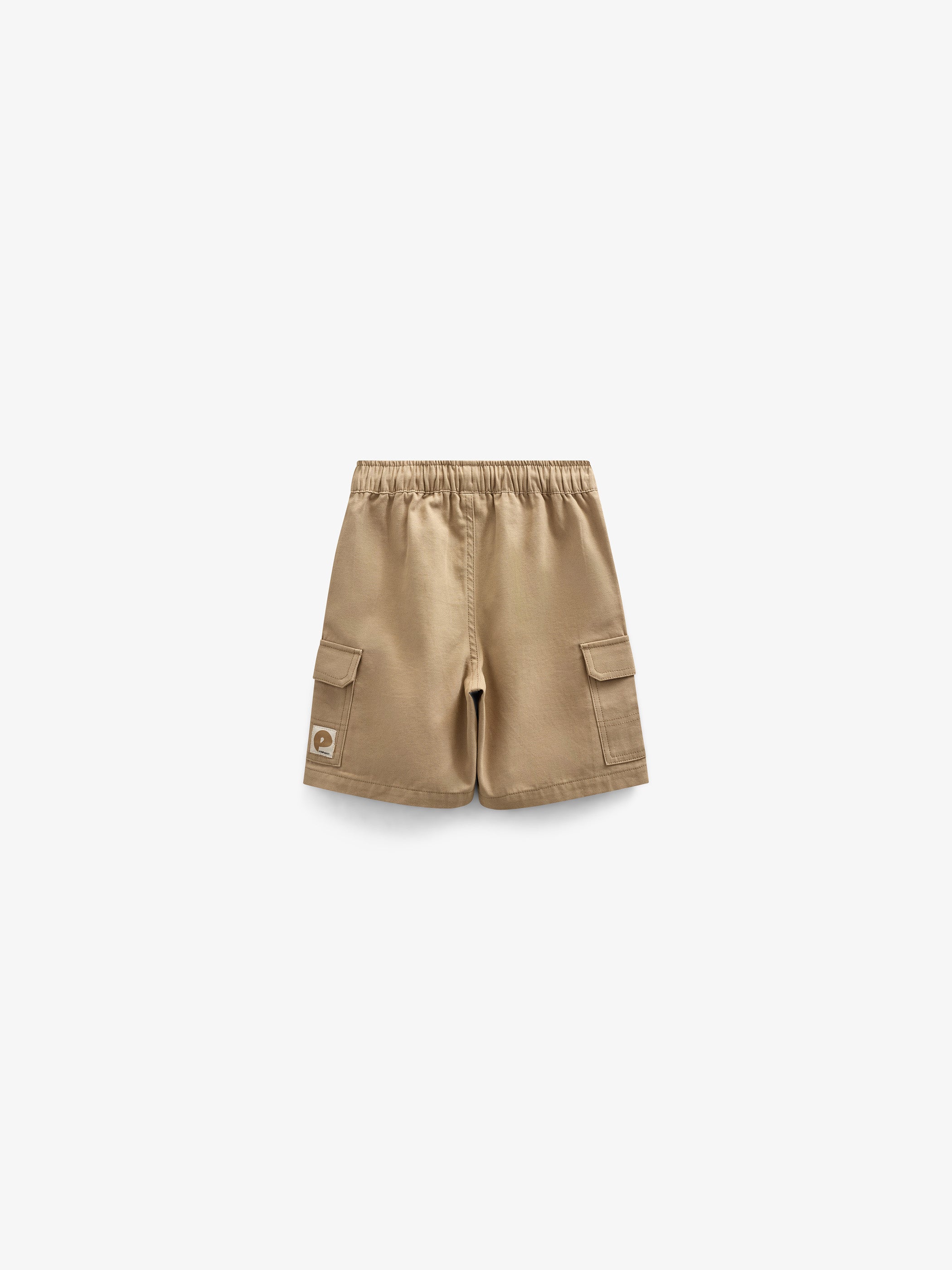 Canvas Cargo Shorts - Kids - Khaki | 101120 Isack