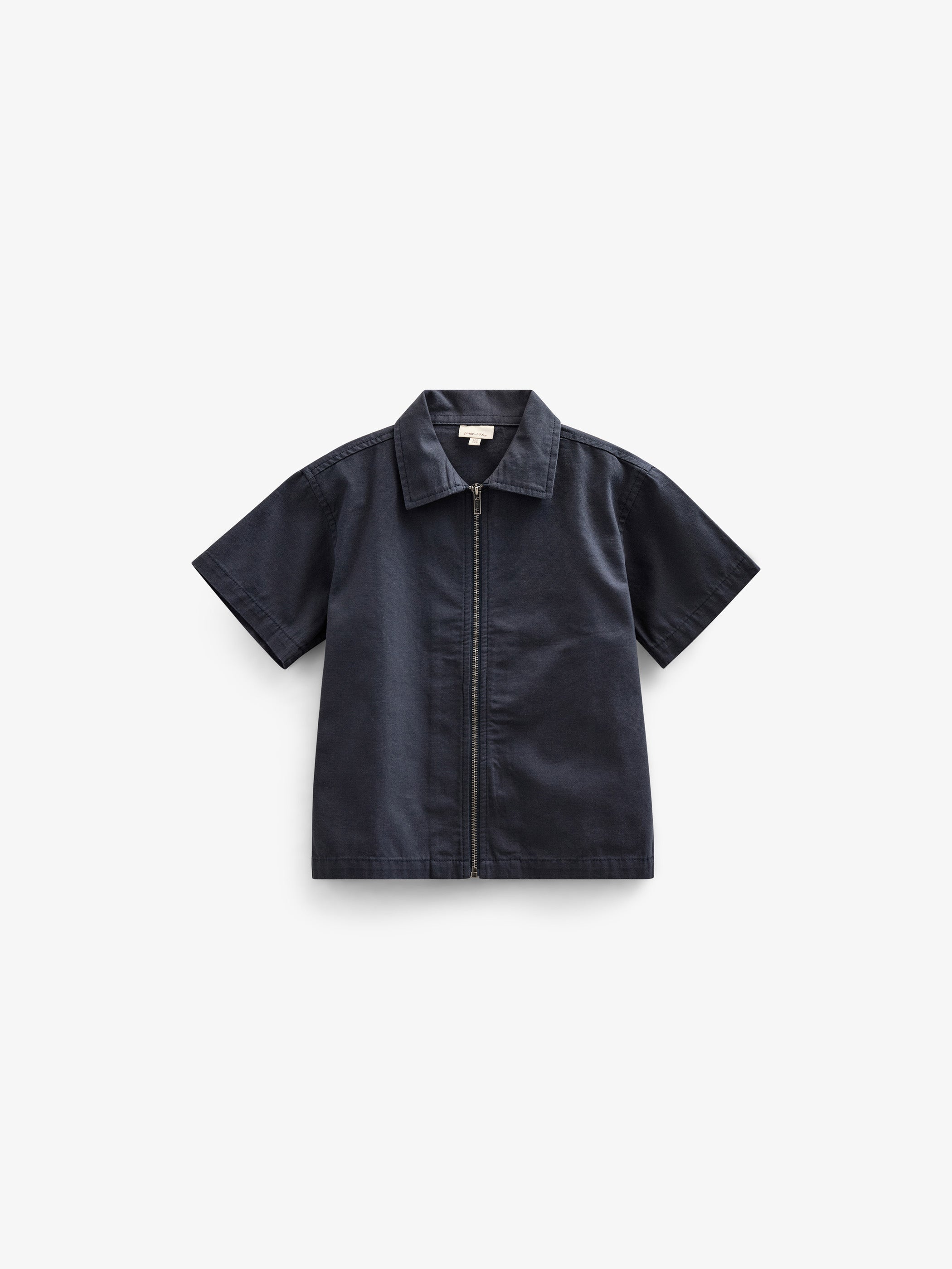 Canvas-Hemdjacke mit Reißverschluss - Tween - Navy | 101127 Isack