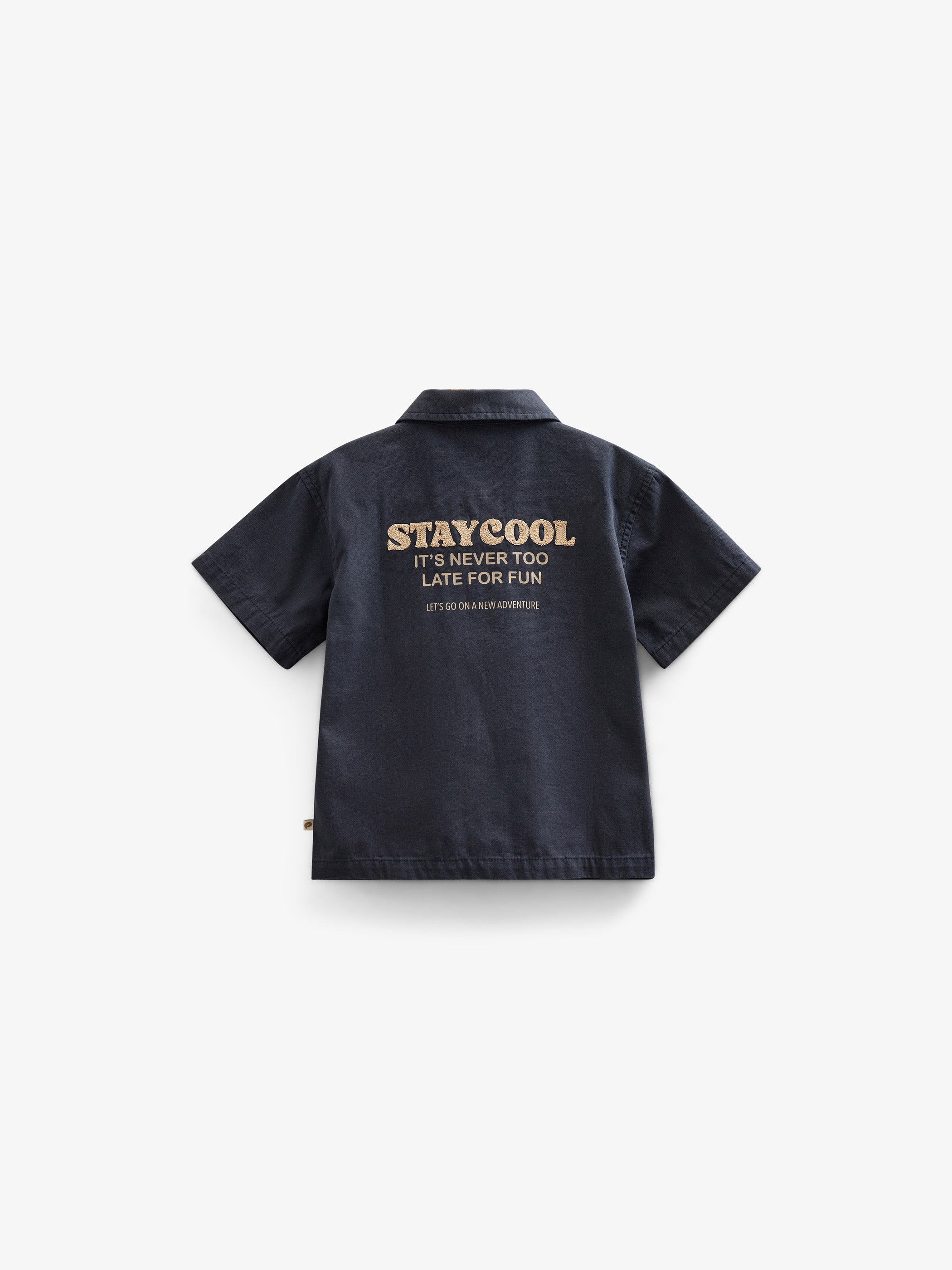 Canvas-Hemdjacke mit Reißverschluss - Tween - Navy | 101127 Isack