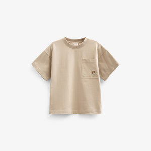 T-Shirt mit Tasche - Kids - Light Sand | 101146 Jasper