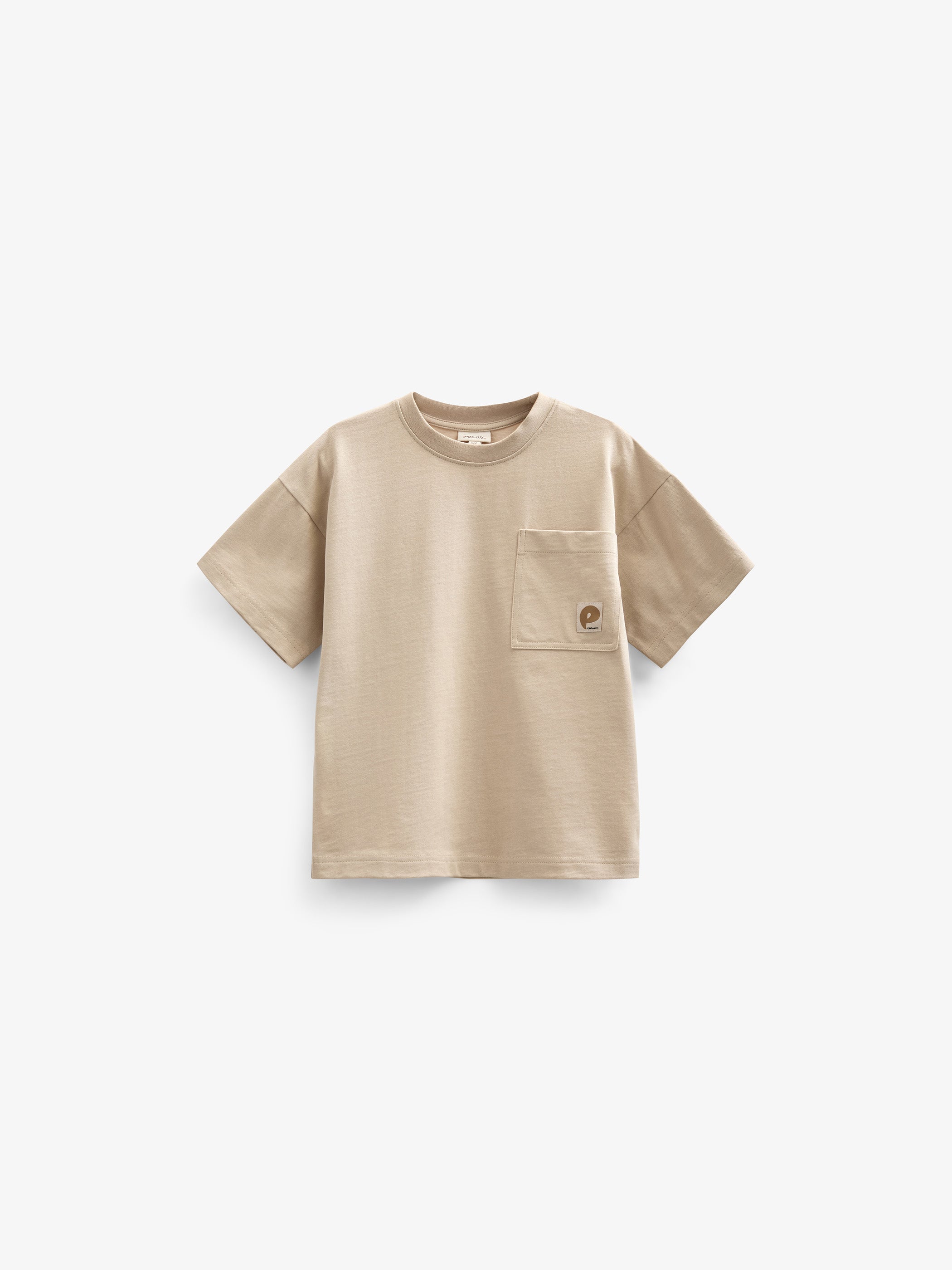 T-Shirt mit Tasche - Kids - Light Sand | 101146 Jasper