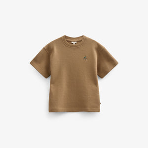 Waffel T-Shirt - Kids - Khaki | 101148 Evan