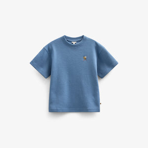 Waffel T-Shirt - Tween - Dusty Blue | 101151 Evan