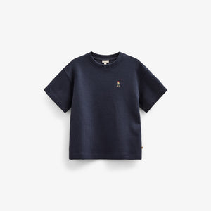 Waffel T-Shirt - Tween - Navy | 101153 Evan