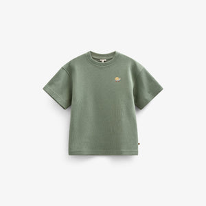 Waffel T-Shirt - Tween - Dusty Green | 101156 Evan