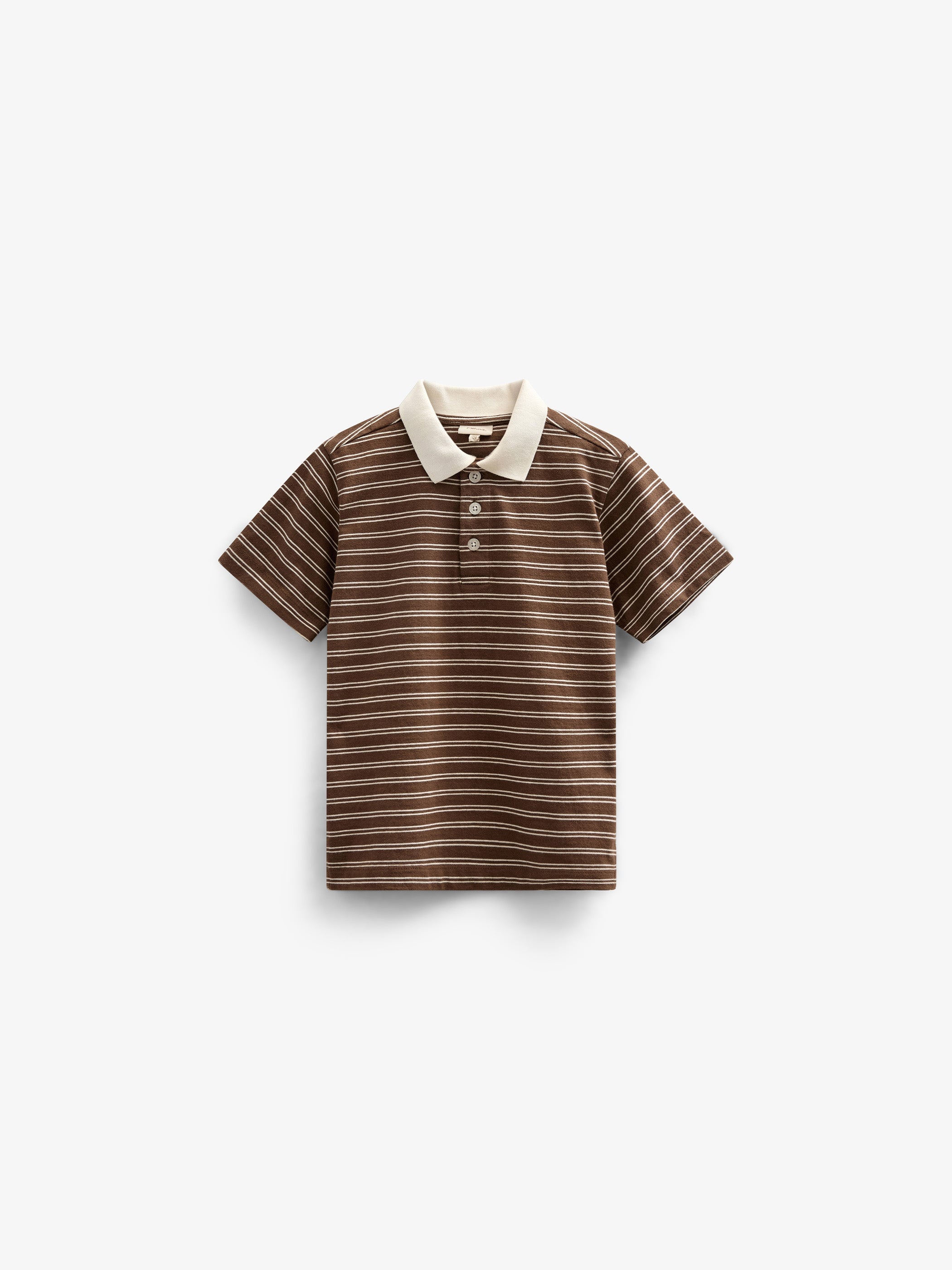 Gestreiftes Jersey-Poloshirt - Kids - Dark Brown | 101173 Otto