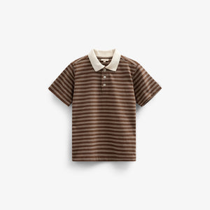 Gestreiftes Jersey-Poloshirt - Tween - Dark Brown | 101174 Otto