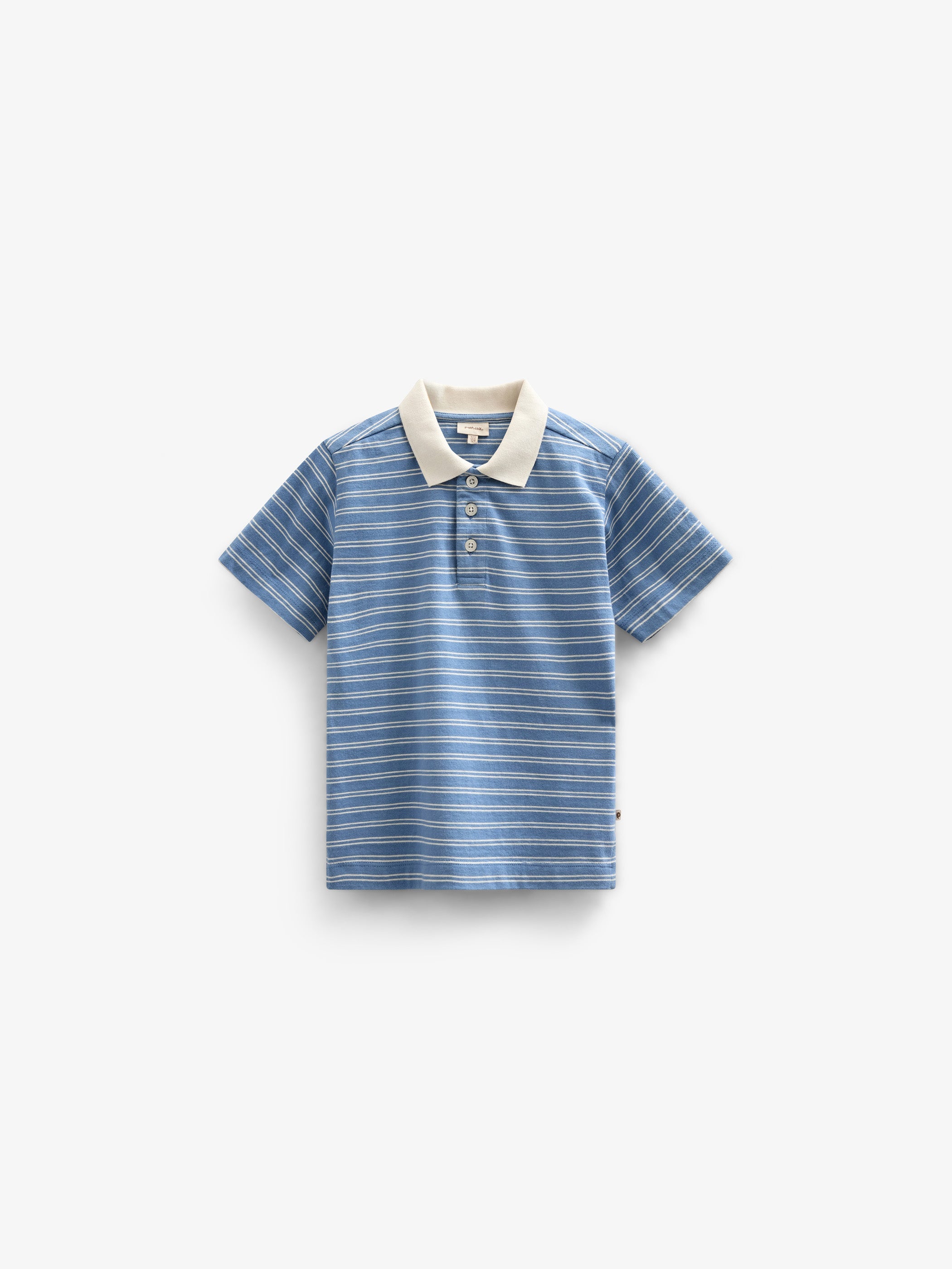 Gestreiftes Jersey-Poloshirt - Kids - Dusty Blue | 101175 Otto